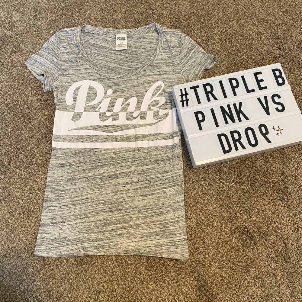 PINK Scoop Neck Tee